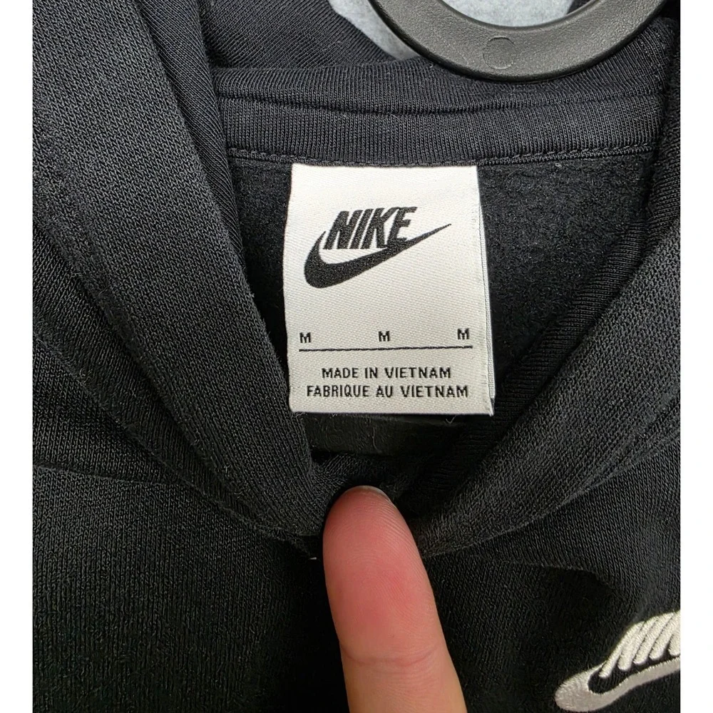 Nike Pullover Hoodie Kids M Black Sportswear Activewear Fleece Casual Athletic